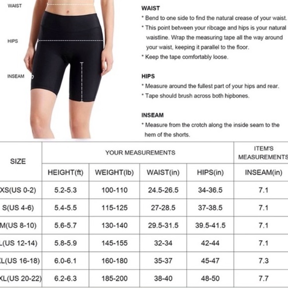 BALEAF Women's  High Waist Biker Shorts Workout Yoga Running Gym Compression  XL - Picture 5 of 7